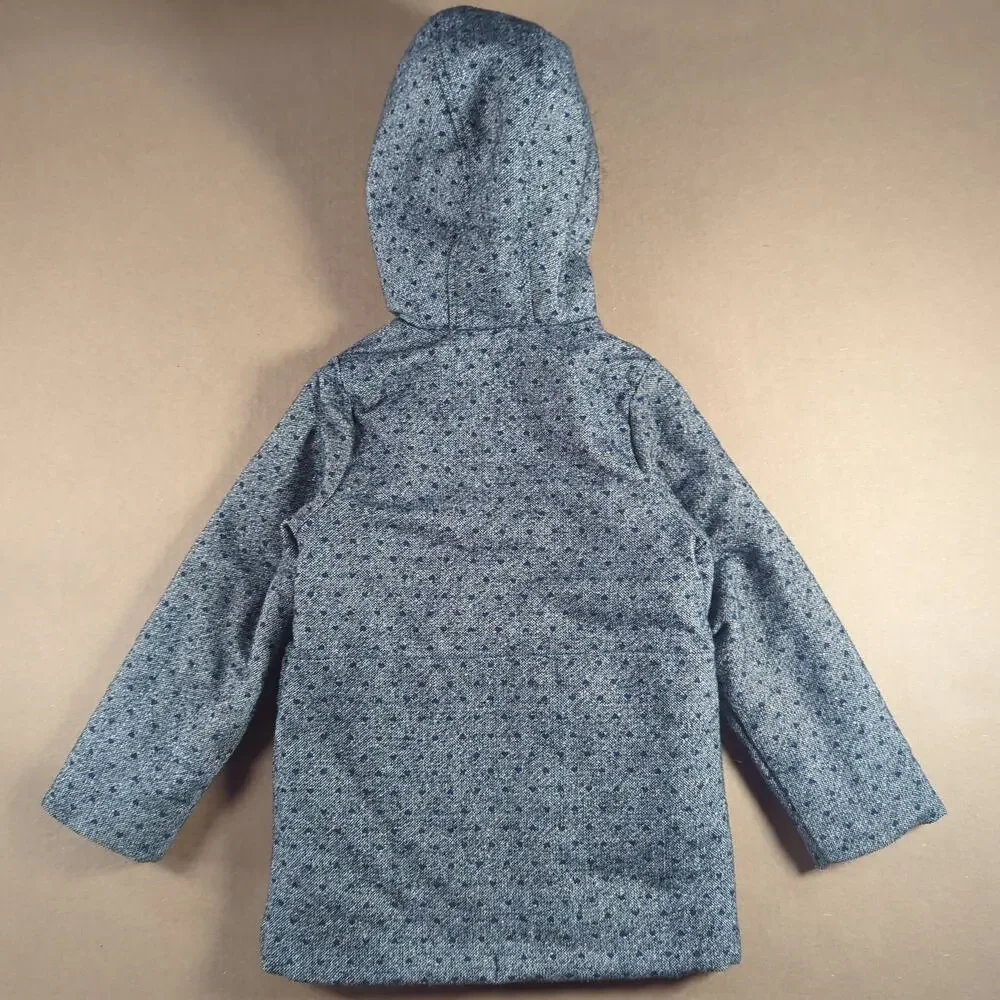 OshKosh B’gosh Girls L/6X Winter Coat Faux Fur Hood Gray Parka Cozy